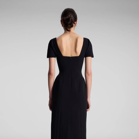 NWT A.L.C. Elvie Midi Dress – Black – Size 6 – Structured Cady – $595 Retail - Picture 5 of 11